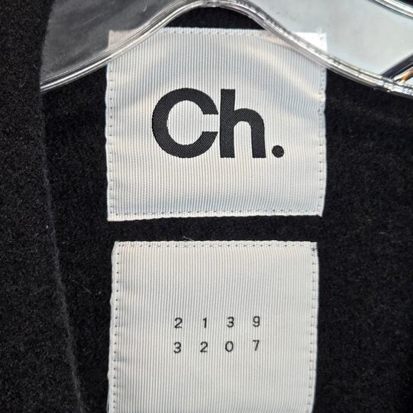 CH Carolina Herrera Wool Black Blazer Jacket Double Breasted Dark Academia Large - Picture 3 of 9